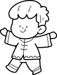 chinese new year chinese new year elements cute children and decorations hand drawn illustration