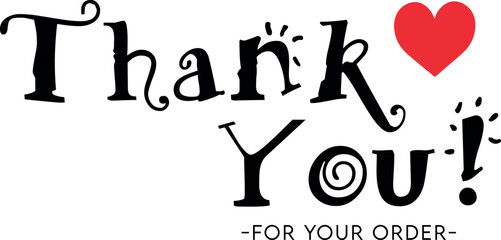Thank You for Your Order. Elegant Thank You for Your Order Design with Stylish Graphics. Sophisticated Thank You for Your Purchase Image with Modern Elements. Chic Thank You for Your Order Graphic