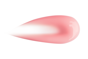 Smear of pink cream on empty background