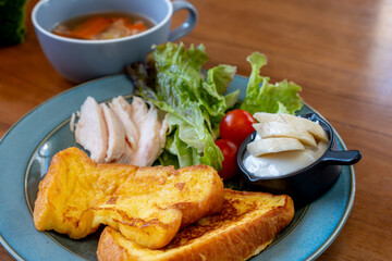 フレンチトーストのモーニング