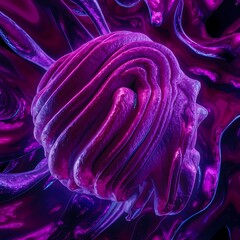 Obraz premium Artsy Neon Purple Texture Liquid background Wallpaper