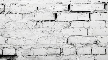 Fototapeta premium white brick wall background image Gives a feeling of cleanliness and calm