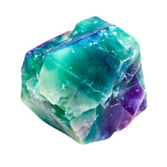 Obraz premium Close-Up of Multicolored Fluorite Crystal