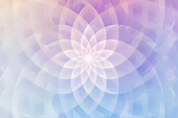 Symmetrical pattern of crystalline shapes