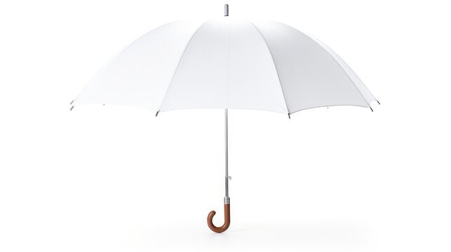 White Umbrella Isolated On White background