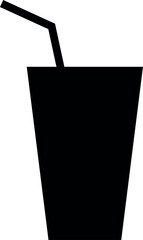 Glass of juice vector illustration. Cocktail or juice Icon.