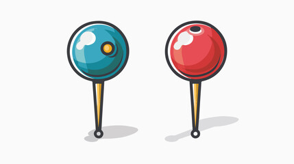 Pins icon. Back to School design element. Vector 