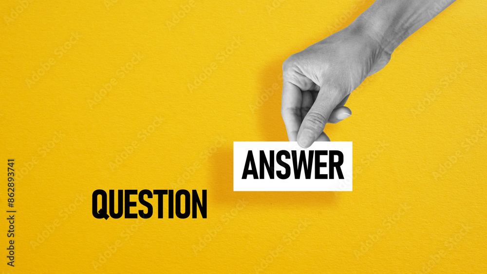 Poster Question and Answer is shown using the text. Q and A