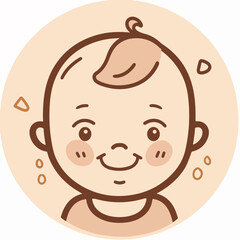 baby kidz line icon