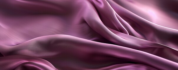 Obraz premium Elegant purple silk fabric with smooth texture creating flowing, luxurious waves