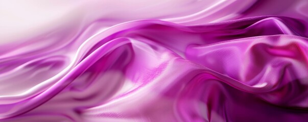 Obraz premium Abstract close-up of flowing purple silk fabric with smooth elegant folds