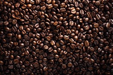 Coffee Beans Background - High Resolution Hyper Realistic Photography