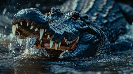 Fototapeta premium Crocodile in the water
