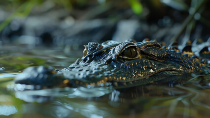 Crocodile in the water
