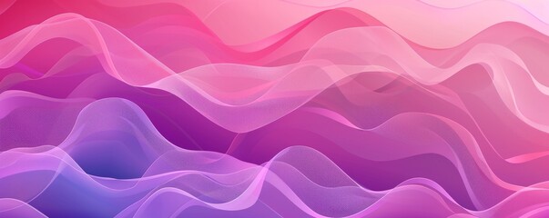 Obraz premium Abstract pink and purple wave background with smooth flowing lines