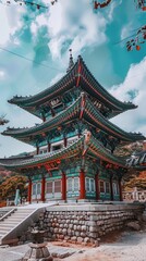 Chusok in South Korea, the nature of South Korea. architecture of South Korea
