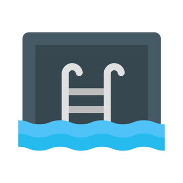 recommend clip art: Swimming pool flat icon