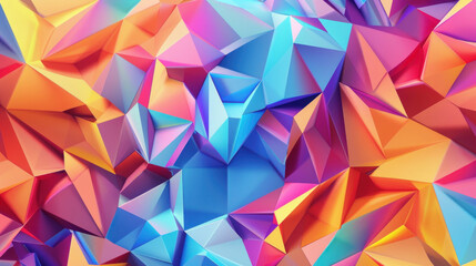 Abstract geometric background with vibrant polygons