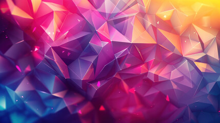 Abstract geometric background with vibrant polygons