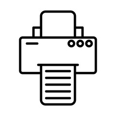Printer line icon