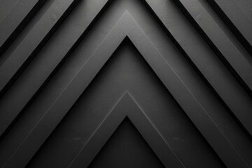 Obraz premium Dark grey abstract geometric background, black carbon diagonal lines, monochrome backdrop dark theme