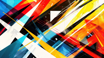 Geometric abstract background with sharp angles and bright colors