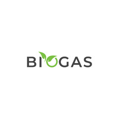 Creative natural Biogas logo design.