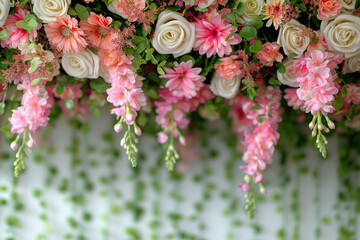 pink and white flowers