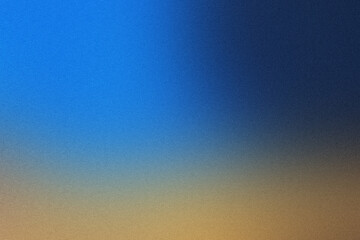 Grainy textured abstract background with a blue and yellow gradient