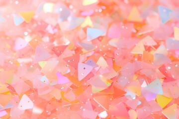 Colorful confetti background. Party popper releasing a burst of colorful confetti and streamers. Birthday themed background, glitter, bokeh, birthday, holiday, celebrate, festive.