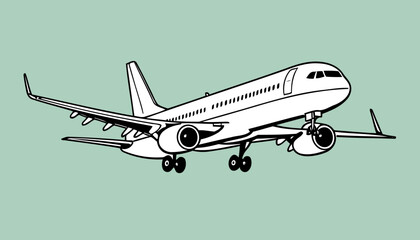 Airplane Flight Path Icon: Representing Adventure and Freedom