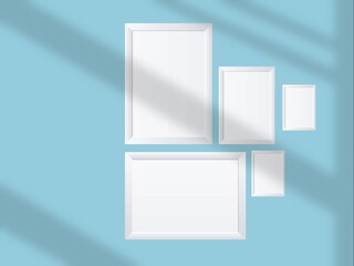 Modern mockup minimal with soft shadows and light overlay as template for design presentation, promotion.