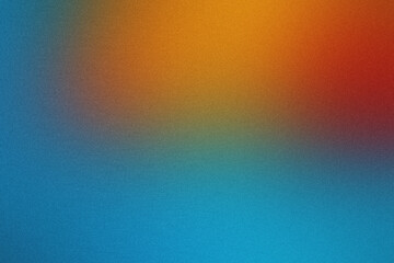 Grainy texture gradient background fading from blue to orange