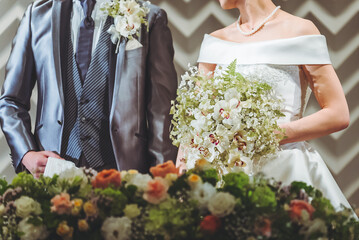 幸せな新郎新婦