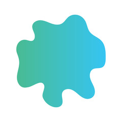 Liquid Fluid Gradient random organic shapes