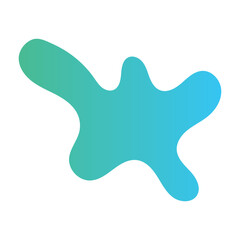 Liquid Fluid Gradient random organic shapes