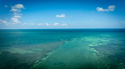 tropical island in the ocean