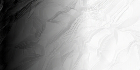 White wrinkly backdrop paper background. panorama grunge wrinkly paper texture. White and black crumpled and top view textures can be used for background of text or any contents.