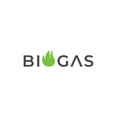 Creative natural Biogas logo design.