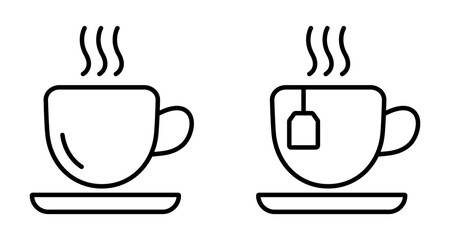 Coffee break icon. Time to coffee sign. Tea time symbol. Takeaway coffee pictogram. Breakfast time illustration.