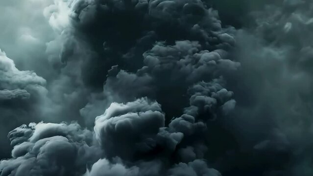 Immersive mesmerising spooky smoke cloud in 4k slow-motion. A captivating, ethereal swirling, mysterious atmosphere, cloudy mist fog.