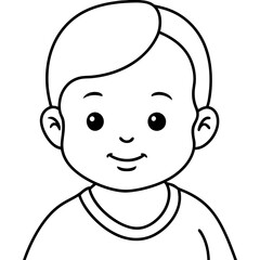 cartoon illustration of baby