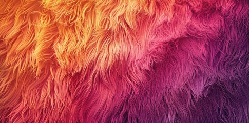Fototapeta premium Pop colorful fur enlarged background