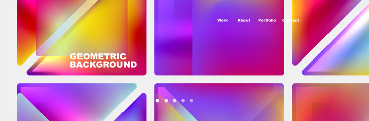 Triangle minimal web site page background design. Vector Illustration For Wallpaper, Banner, Background, Card, Book Illustration, landing page