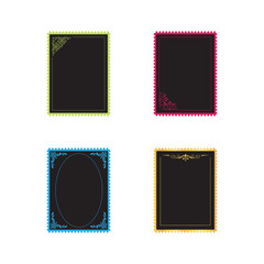 set of invitation designs for events, vector logo icons