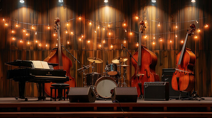 Fototapeta premium instruments in the night club