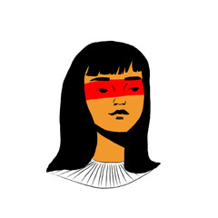 Ilustração Mulher Indígena Brasil Cultura