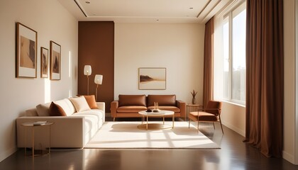 Photo interior modern design room 3d illustration