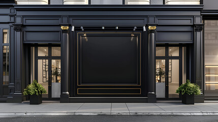 Ultra-Realistic Luxury Brand Exterior Signage Mockup