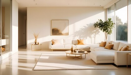 Fototapeta premium Photo interior modern design room 3d illustration